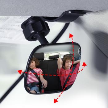 寶寶車內觀察鏡車用嬰兒童安全座椅后視鏡加裝輔助鏡反向盲區鏡子