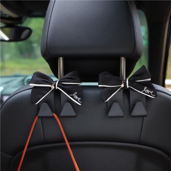 汽車雙頭掛鉤創意卡通車載座椅背置物掛鉤支架實用汽車內裝飾用品