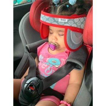 嬰兒童汽車安全座椅頭部固定保護帶記憶棉防低偏歪頭寶寶睡覺神器