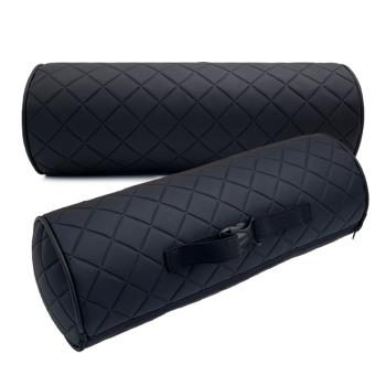 韓國新款車載頭枕汽車頸枕簡約車載頸墊汽車圓柱形護頸枕頭枕汽車