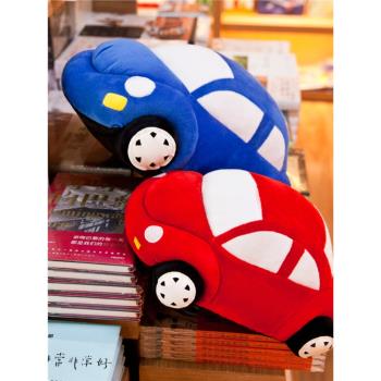模擬公仔可愛抱枕男孩模型小汽車