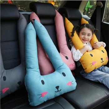 韓國卡通兒童汽車安全帶護肩套 睡覺頸枕頭枕 可愛車載用靠枕抱枕