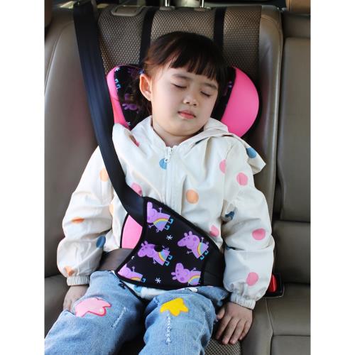 全球購兒童安全帶調節固定器汽車用頭枕護頸車載靠枕后排座椅睡覺神器