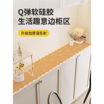 Q彈矽膠網紅ins電視櫃桌布防水免洗防燙餐邊櫃鞋櫃床頭櫃保護桌墊