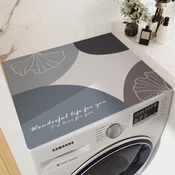 滾筒式洗衣機蓋布硅藻泥吸水防水防曬防滑防塵罩微波爐床頭柜墊子
