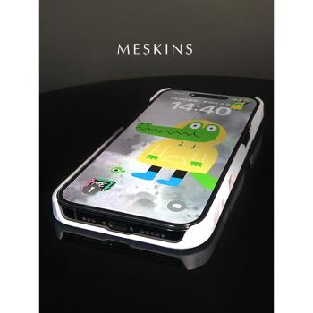 MeSkins原創適用蘋果iPhone14/13/12/Pro/Max手機殼防摔小鱷魚四邊全包保護套磁吸超薄卡通個性男女情侶款硬