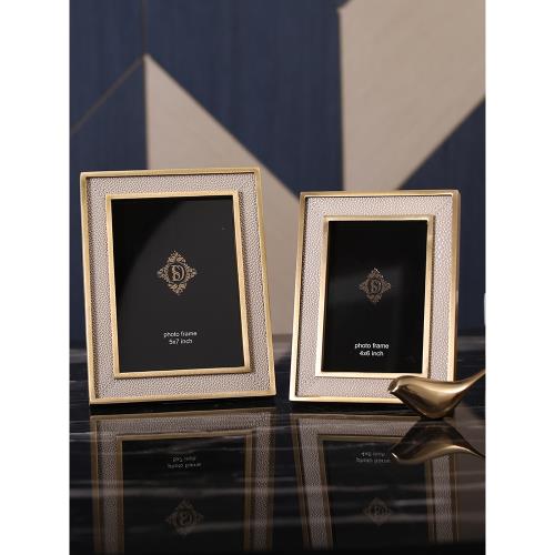 美式歐式電視柜床頭柜裝飾相框樣板間書架相架擺件6寸7寸相冊擺臺