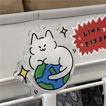 小粉喵喵屋 原創可愛貓貓手機氣囊支架 《貓貓統治地球》
