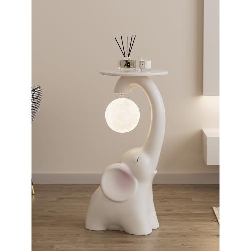 卡通大象燈客廳大型落地擺件電視柜沙發旁邊幾托盤置物架喬遷禮物