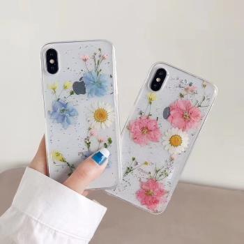 for iphone 6 7 8 plus XR x xs max 11 flower case cover back