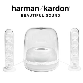 Harman Kardon 哈曼卡頓 2.1聲道 SoundSticks 4 水母藍牙喇叭 白色