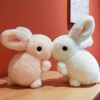 仿真可愛兔子公仔毛絨玩具小白兔抱枕安撫玩偶兒童生日禮物娃娃女