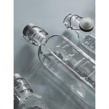 英國原裝進口Kilner 復古牛奶瓶帶蓋酒瓶泡酒玻璃瓶密封罐果汁瓶