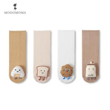 modomoma用品秋裝卡通嬰兒襪子