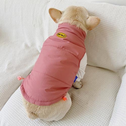 法斗衣服加厚馬甲巴哥棉服冬季狗狗馬甲棉衣保暖外套棉襖胖狗衣服