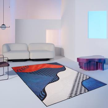 momosrug現代輕奢地毯客廳簡約風格茶幾毯臥室床下地墊房間床邊毯