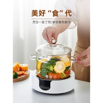 美斯尼透明燉煲養生鍋電陶爐玻璃
