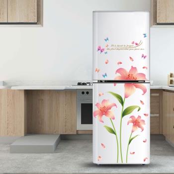 創意冰箱貼紙餐廳廚房裝飾防水自粘墻壁紙臥室門貼翻新貼花墻貼畫