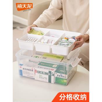 禧天龍大號藥箱家庭裝醫藥箱家用藥品收納箱多層特大分格分類藥盒