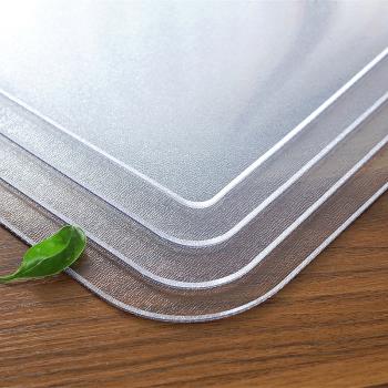 透明PVC軟塑料玻璃無味桌布水晶板餐桌墊防水防油防燙免洗茶幾墊