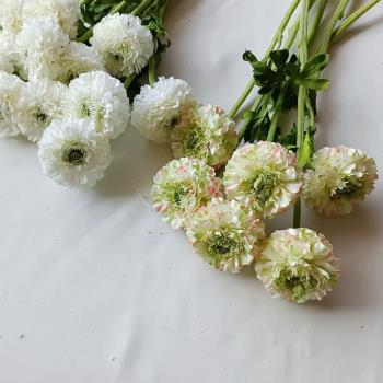 微靈高質陸蓮單枝千層花仿真花束客廳餐桌裝飾品手感絹花假花朵