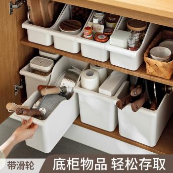 鍋蓋架免打孔置物架新款廚房塑膠鍋具架櫥櫃盒免架櫃內菜板架收納