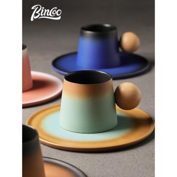 Bincoo粗陶日式馬克設計感咖啡杯