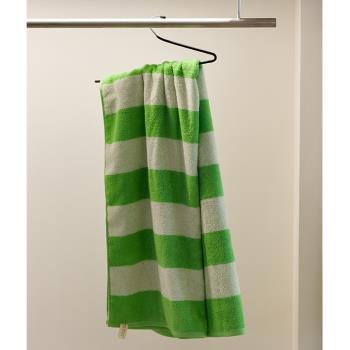 寬條紋毛巾100%全棉A類吸水不易掉毛男女洗臉洗澡家用干發純棉