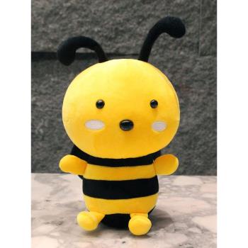 可愛仿真小蜜蜂公仔毛絨玩具黃色蜜蜂玩偶睡覺抱枕兒童布偶布娃娃