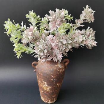 簡約出口植毛尤加利高階模擬假花綠植家居軟裝插花配草