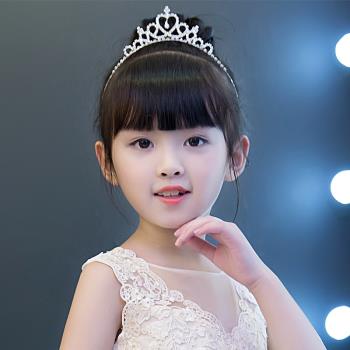 兒童公主鋼琴演出禮服配飾皇冠