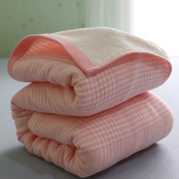 純棉加厚單雙人毛巾被全棉毛巾毯紗布毛圈空調毯蓋毯毛毯老式懷舊