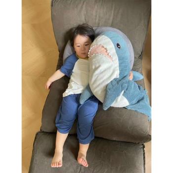 條條同款啊嗚鯊魚阿嗚毛絨玩具大號娃娃玩偶睡覺抱枕女生網紅禮物