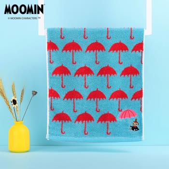 MOOMIN姆明雨傘純棉洗臉面巾 男女家用全棉吸水柔軟厚實成人毛巾