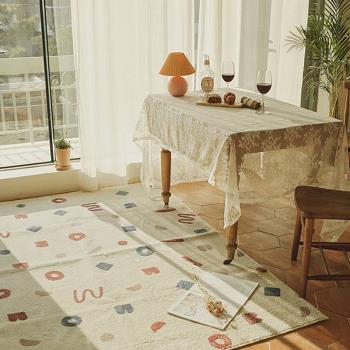 客廳地毯茶幾毯ins現代簡約輕奢樣板間地墊沙發地毯臥室書房毯子