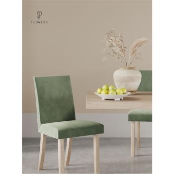 餐桌椅子套罩家用椅子套純色餐椅套一體簡約萬能通用彈力椅套加厚