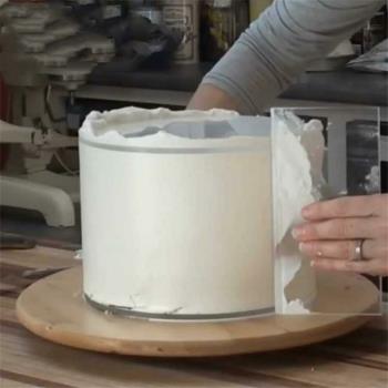 蛋糕抹面新手奶油抹平器刮板烘焙不銹鋼工具抹胚抹邊6寸8寸亞克力