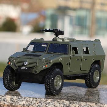 東風猛士合金裝甲汽車模型模擬軍事特種車擺件聲光玩具車虎式裝甲