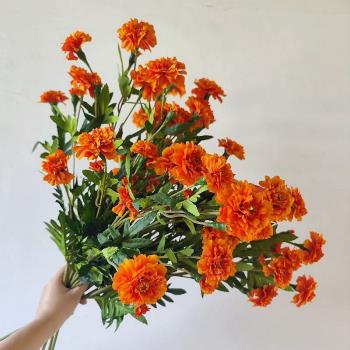 春色小雛菊模擬花束洋甘菊假花 餐桌花藝擺設裝飾 拍照攝影道具