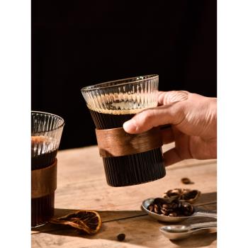 日式手沖高顏值掛耳咖啡杯ins風玻璃美式冷萃咖啡分享壺防燙杯套