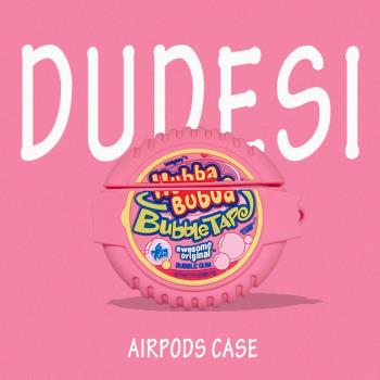卡通個性粉色泡泡糖適用于AirPods3保護套AirPods第三代蘋果airpods2代pro無線藍牙耳機套保護殼防摔硅膠軟