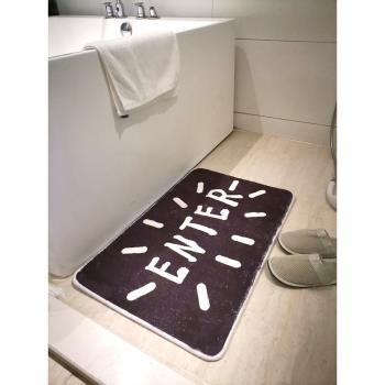 衛生間門口廚房臥室廁所浴室防滑墊家用進門地墊地毯門墊吸水腳墊