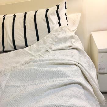 沙發毯子ins空調針織午睡蓋毯日系北歐風床蓋巾防塵棉麻休閑 文藝
