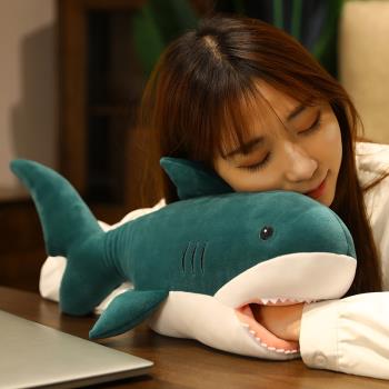 鯊魚午睡枕辦公室趴睡枕午休神器學生教室桌上睡覺枕頭小抱枕夏季