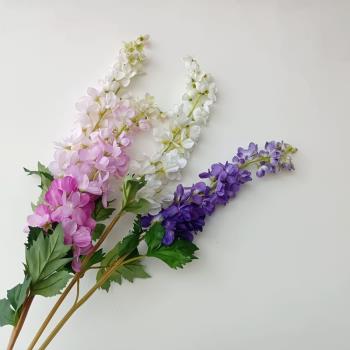 北歐仿真紫羅蘭雀仔花風信子插花配材飛燕草自然系裝飾拍攝道具花