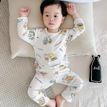 兒童夏季超薄款竹纖維空調服睡衣