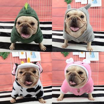 狗狗衣服泰迪巴哥法鬥衣服小型犬貓貓衣服變身裝卡通四腳保暖衣服