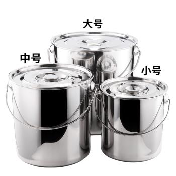 手提加厚湯鍋商用飯桶不銹鋼