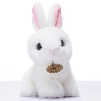治愈系兔子毛絨玩具玩偶仿真小白兔公仔布娃娃可愛兔兔少女心禮物