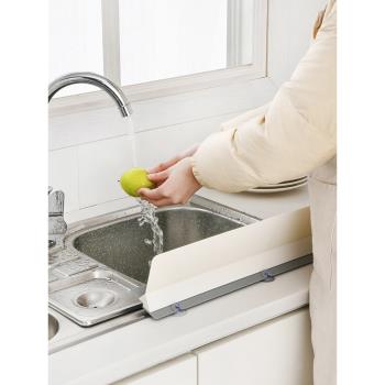 日本水槽擋水板廚房小工具擋水神器洗碗水池防濺水隔水板硅膠擋板